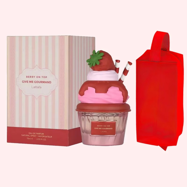Set parfum Lattafa Berry On Top 75ml, parfum Arabesc, Femei, Gentuta cosmetice