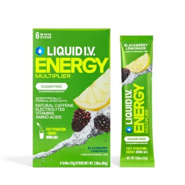 Liquid I.v. Blackberry Lemonade Sugar-Free Energy Multiplier Powdered Electrolyte Drink Mix