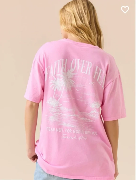 Faith Over Fear Beach Tee
