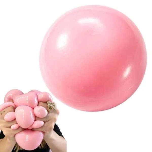 Pink Ultra-Soft Slow Rising Jumbo Squishy Fluid Cheese Ball, Kivin Big Dough Ball Stress Relief Relaxation Ornament, 1PC