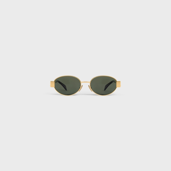 OCCHIALI DA SOLE TRIOMPHE METAL 01 IN METALLO - ORO / VERDE | CELINE