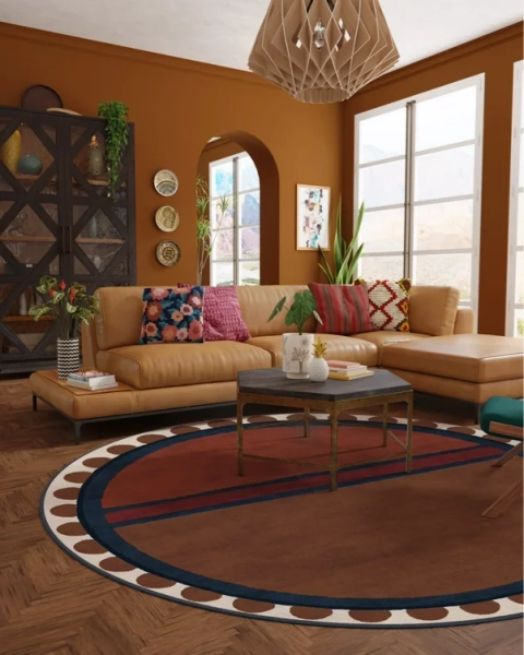Nina Indigo & Rust Rug by Justina Blakeney | Ruggable US