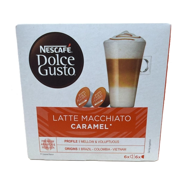 Capsule Nescafé Dolce Gusto Latte Macchiato Caramel, 109, 2g, 12 capsule – crema de lapte cu caramel