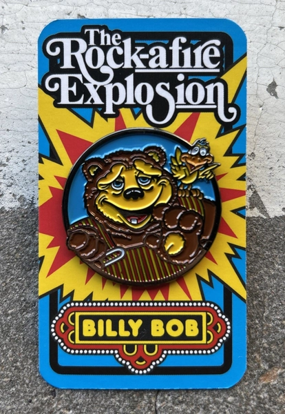 Showbiz Pizza Rock-afire Explosion Billy Bob Enamel Pin Badge RARE ISH