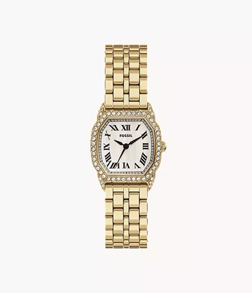 Harlow Three-Hand Gold-Tone Stainless Steel Watch