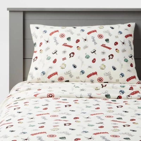 Twin Marvel Icons Kids' Sheet Set - The Marvel Collection by Pillowfort™