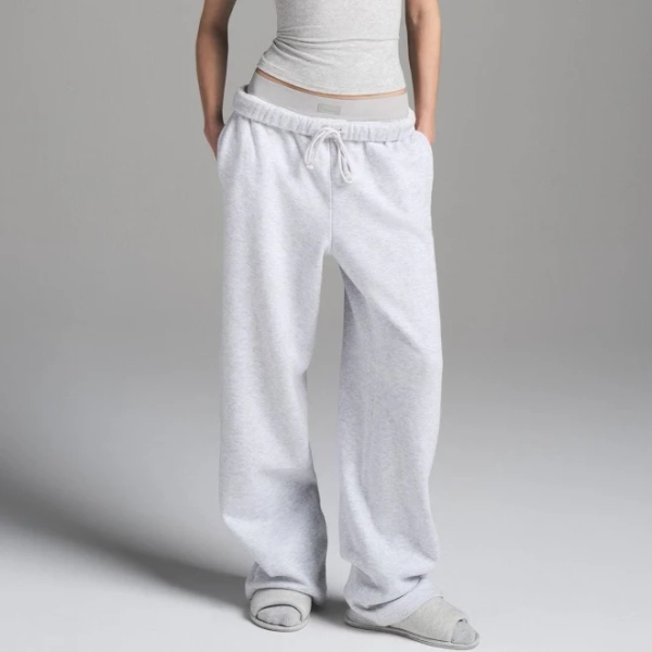Skims Women's Classic Straight Leg Cotton Fleece Pants
