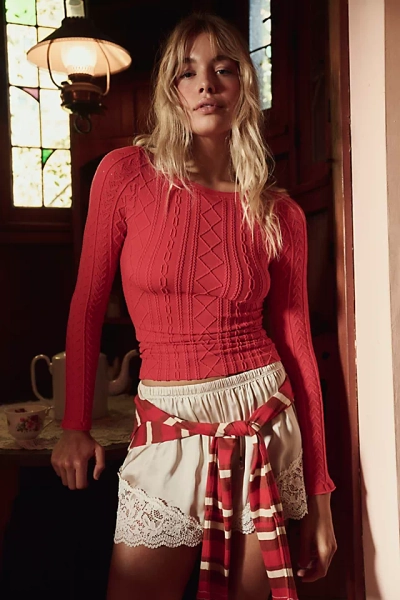 So Soft Seamless Modal Cable Long Sleeve