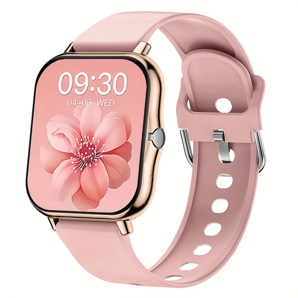 Full Touchscreen Smartwatch for Men And Women, Wireless Wireless for Making And Receiving Calls, Large-Capacity Lithium Battery (Polymer), Ultra-Long Standby Time, Alloy Case, Fashionable And Simple Style, Comfortable And Breathable Silicone Strap, Ultra-Thin Narrow Bezel Design, High-Definition Resolution Screen, Multiple APP Reminders, Suitable for Android And for iphone System Smartphones It Is an Ideal Gift for Any Occasion!, Smart Wearable Tech, Daily Wearable, Minimalist Watch