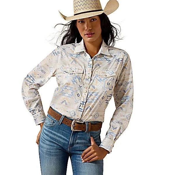 Ariat Women's VentTEK Turtledove Faded Southwest Western Shirt