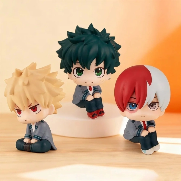 My Hero Academia (MHA) : Anime Midoriya Bakugo Todoroki Look up Figure 10CM