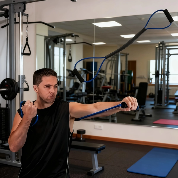 Rubber Resistance Bands for 8-Strand Boxing Training, Suitable for Men and Women, Outdoor Fitness, Karate, Boxing, Taekwondo, Indoor Workouts, Leg and Arm Training, Yoga and Pilates! Boxing Training Rope, Scattered, Kick Legs, with Different Levels, Tension Rope for MMA Boxing Resistance Training, Suitable for Home Training, Full Body Workout, Improve Strength/Speed/ Agility, Gym Equipment For Home, Exercise Equipment For Women, Pilate, Workout Equipment, Fitness Bands