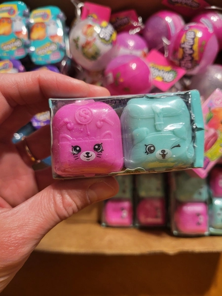 Shopkins 2 Pack Season 5 Collect &amp; Connect Backpacks AUTHENTIC Moose