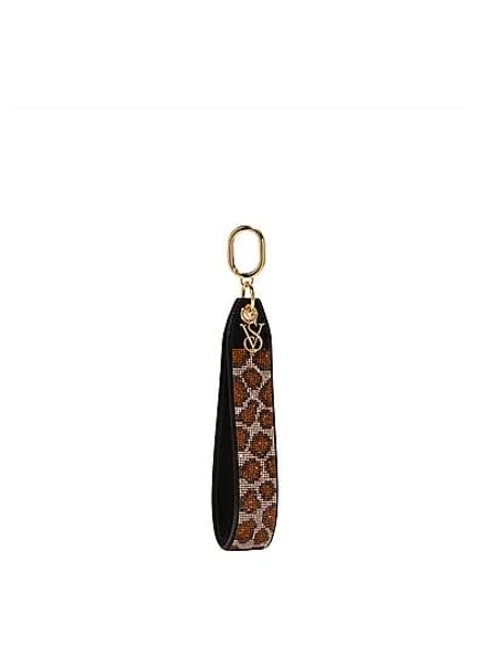 Victoria's Secret Leopard Wristlet Strap Keychain