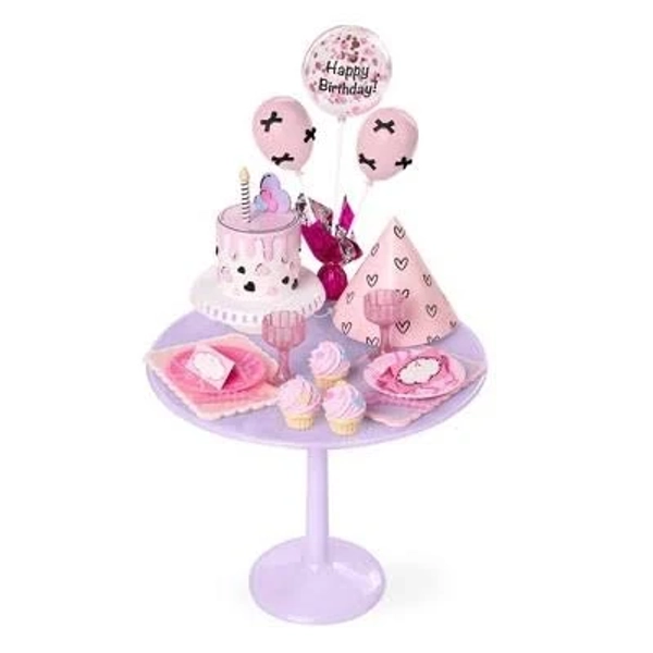 Our Generation Party Ready Birthday Sweets Table & Accessories Set