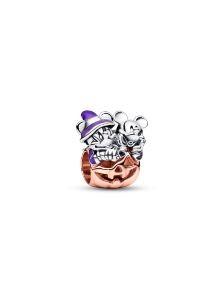 FINAL SALE - Disney Mickey Mouse & Minnie Mouse Halloween Pumpkin Charm