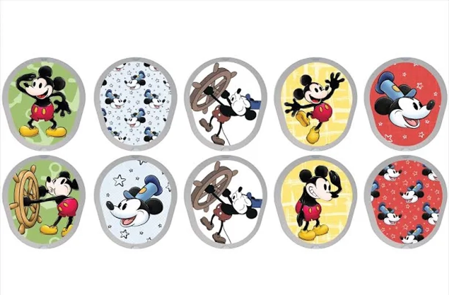 Dexcom G7 Transmitter Stickers, Magical Mouse CGM Stickers, Pair with Glucomart Dexcom G7 Patches, 10 Count Dexcom G7 Stickers