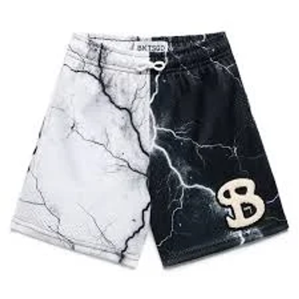 Bucketsquad Youth Split Voltage Shorts, S - Black