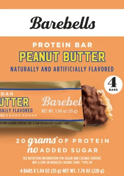 Barebells No Added Sugar Peanut Butter Protein Bars