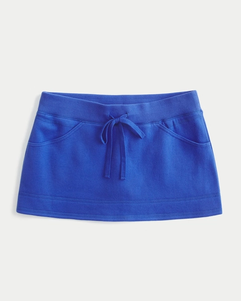 Low-Rise Fleece Mini Skort