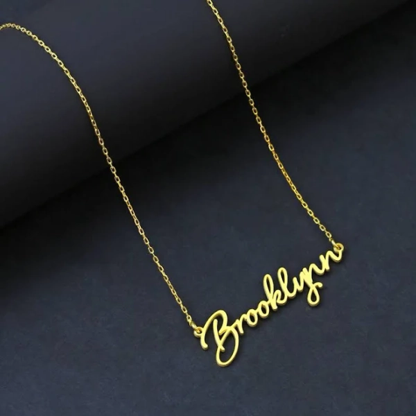 Minimalist Dainty Gold Silver Name Necklace