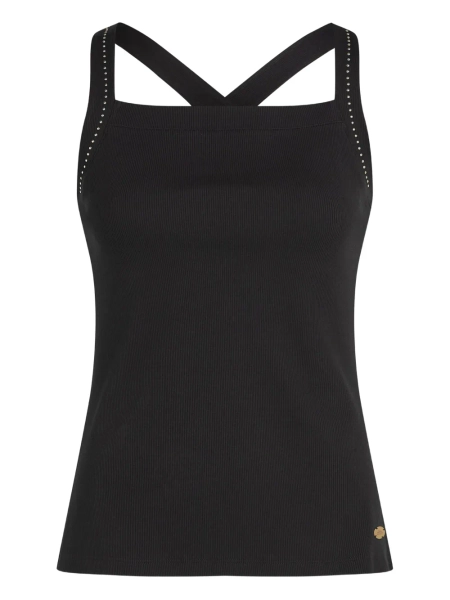 Karl Lagerfeld studded crisscross tank top | XS