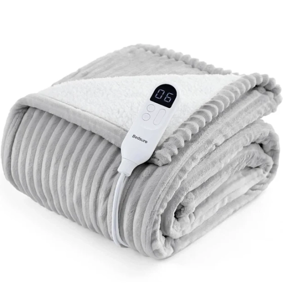 GentleSoft Ribbed Heated Blanket