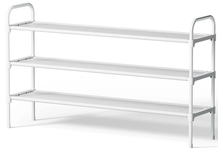 Amazon.com: Kitsure Extra-Long Shoe Rack for Closet, Shoe Organizer for Front Door Entrance, Stackable Shoe Shelf, Detachable Closet Organizers and Storage, 39.0" Wide - 3 Tier, Black : Home & Kitchen