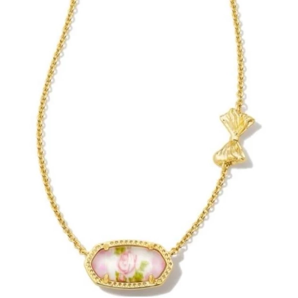Loveshackfancy Jewelry | New Original Loveshackfancy X Kendra Scott Elisa Necklace | Color: Gold/Pink | Size: Os | Montanafox's Closet
