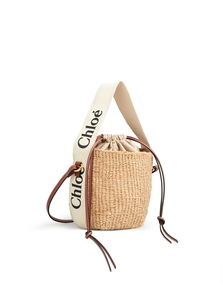Small Woody basket in natural fibers