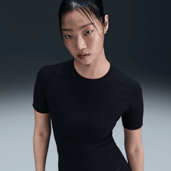 Nike Zenvy Rib Women's Dri-FIT Short-Sleeve Top