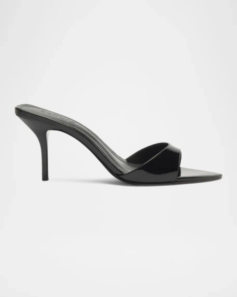 Elodie Patent Stiletto Mule Sandals