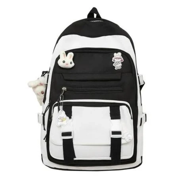Student Backpack, Stylish School Bookbag, for Back to School, Travel, Classroom and Daily Use, by Cosmug, Black
