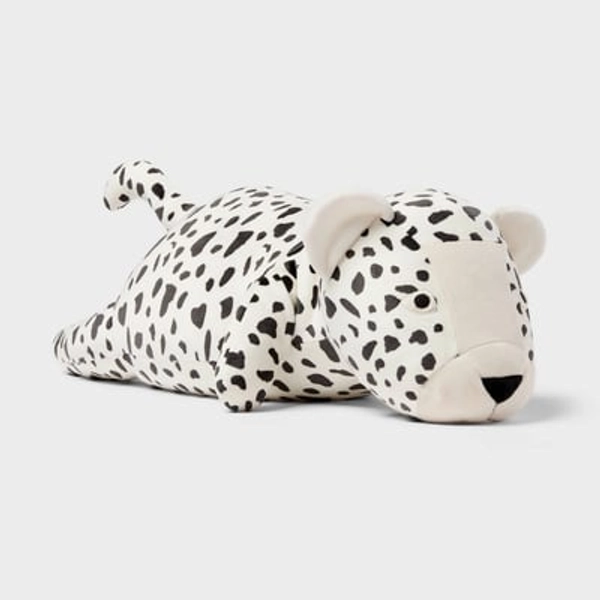 Cheetah Weighted Plush Kids' Throw Pillow Black and White - Pillowfort™