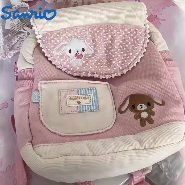 New Hot Kaawaii Sanrio Sugarbunnies Backpack Anime Cartoon Kawaii Schoolbag Cute Children Girl Birthday Gift Custom Shoulder Bag - AliExpress 