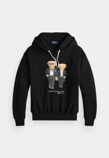 RALPH & RICKY BEAR HOODIE - Felpa - black