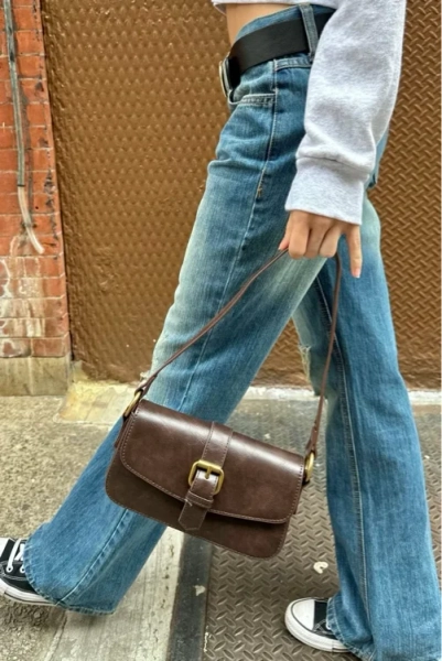 brown vintage brandy meville purse