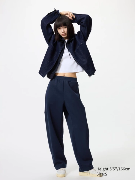 Women's DRY Sweat Curve Trousers | UNIQLO UK