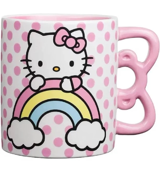 Hello Kitty Rainbow Dots Ceramic Mug