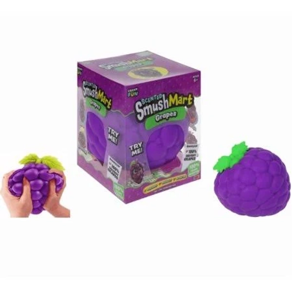 Smush Mart Grapes Viral Limited Edition Squishy Crazy Fun 5 Scented Grape Squish Toy