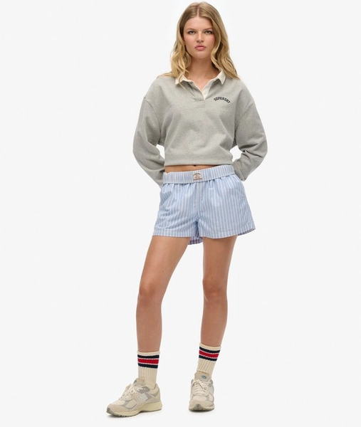 Organic Cotton Stripe Elasticated Shorts