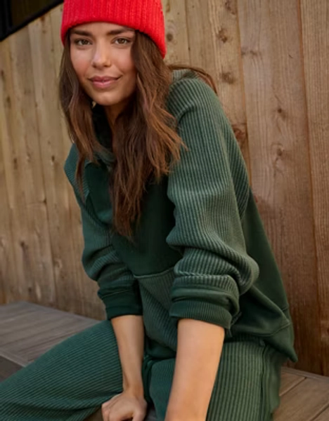 Aerie Essential Waffle Hoodie