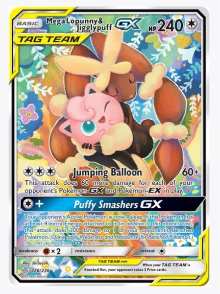 Mega Lopunny & Jigglypuff GX (Alternate Full Art)