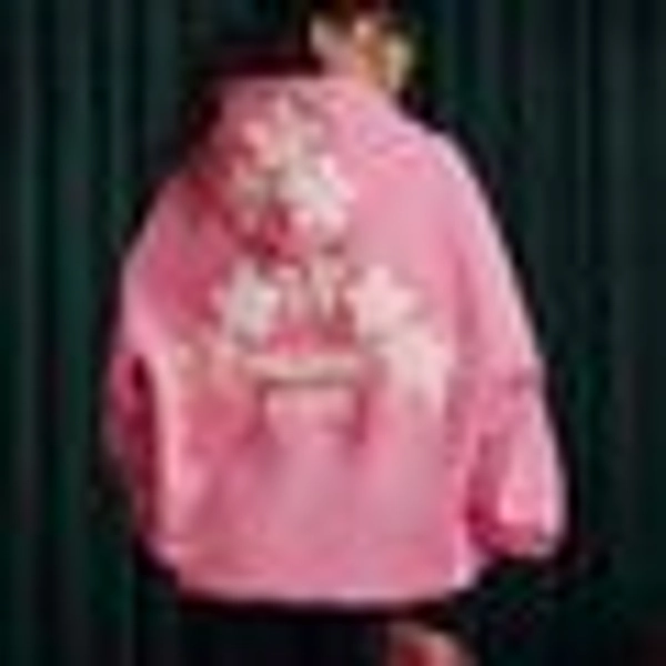 Aelfric Eden Oversized Colorful Eden Star Pullover Hoodie, Pink / XS