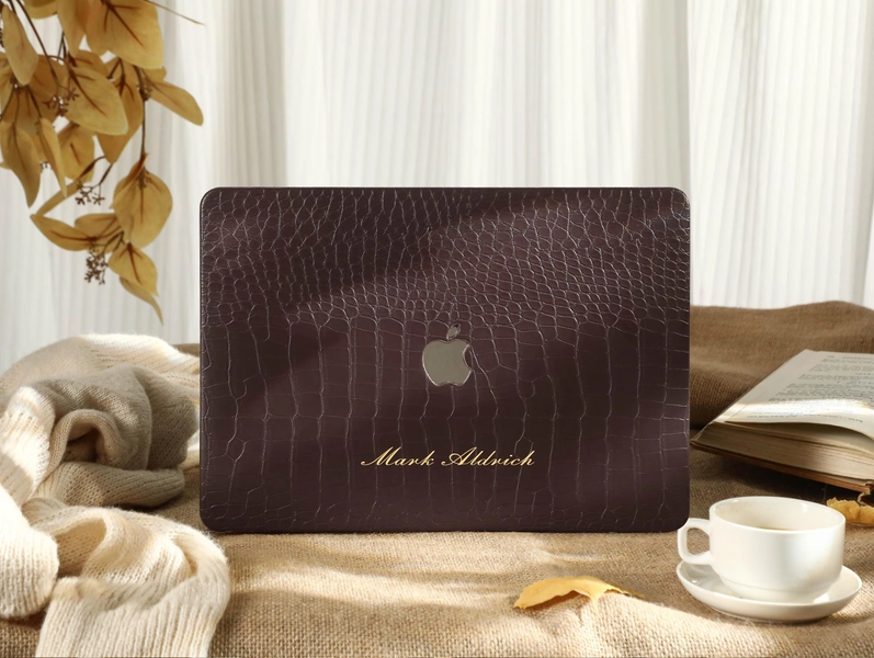 Dark Chocolate Brown Macbook Case