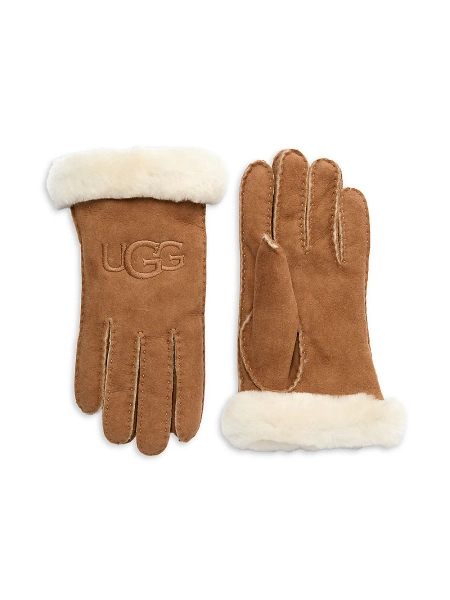 Ugg Women's Shearling Gloves - Chestnut - Size M