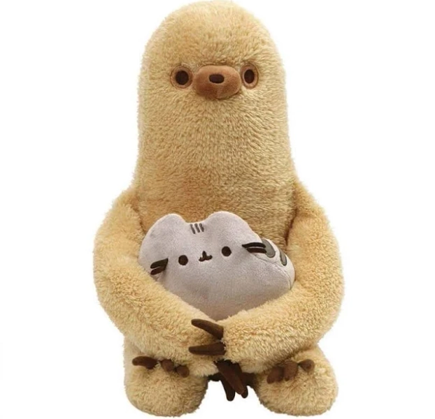 GUND Pusheen with Sloth Stuffed Animal Plush Set