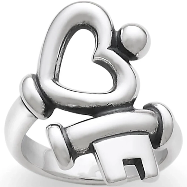 James Avery Sterling Silver Key to My Heart Ring