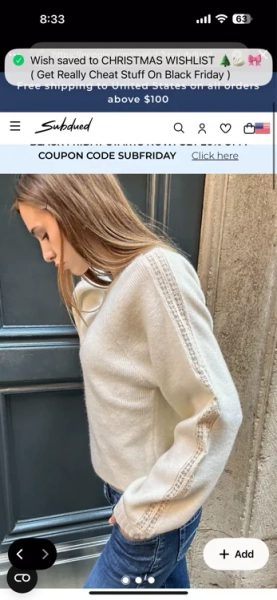 Lace sweater