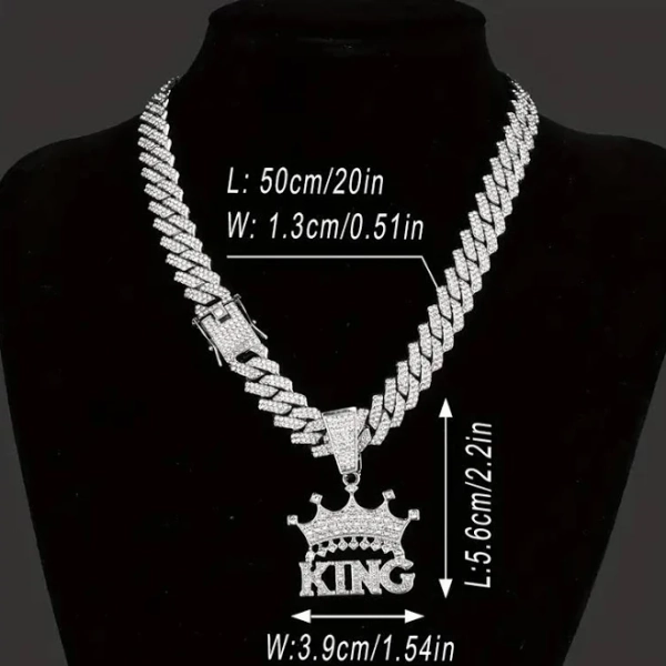 Iced Out Diamond Cuban Chain Necklace for Boys